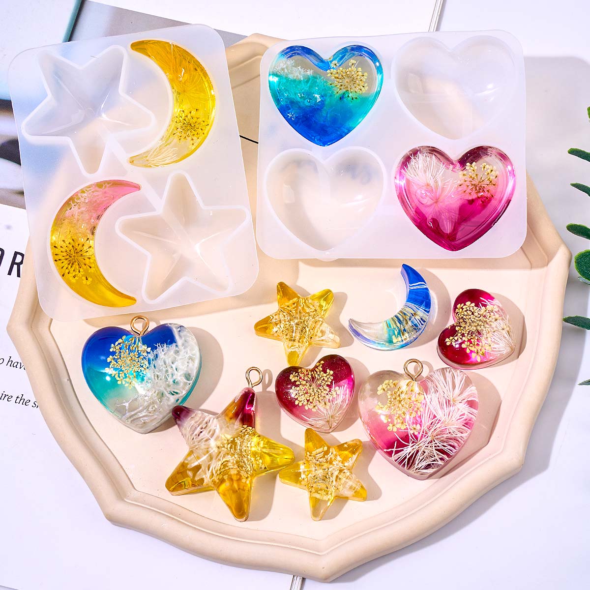 Resin Art Materials - Силиконовая форма для подвесок в виде