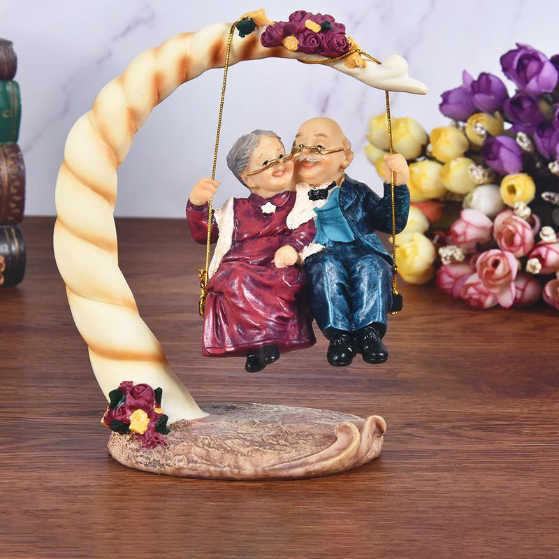 Resin Art For Anniversary Gift - Китайские статуэтки пожилых пар из смолы,