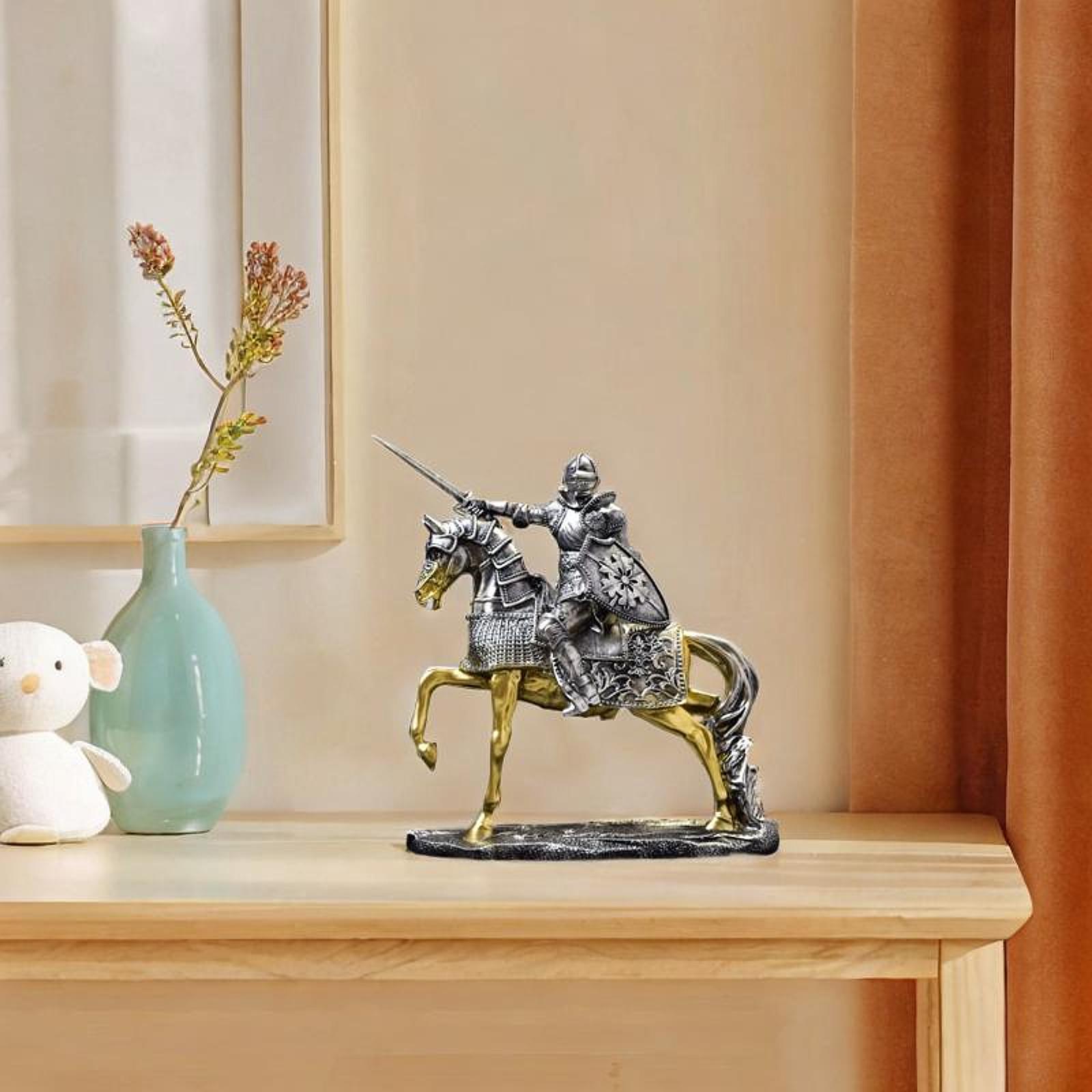 Статуя рыцаря-лошади в стиле р – обзор и цена Resin Art Table Top