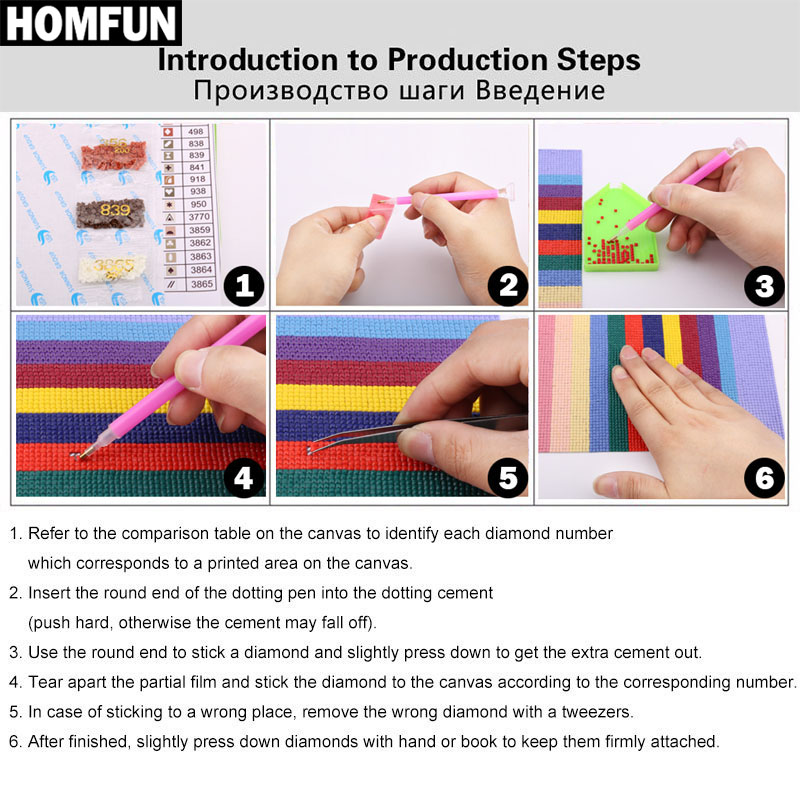 Алмазная вышивка HOMFUN AB 5D  – обзор и цена Resin Art Underwater