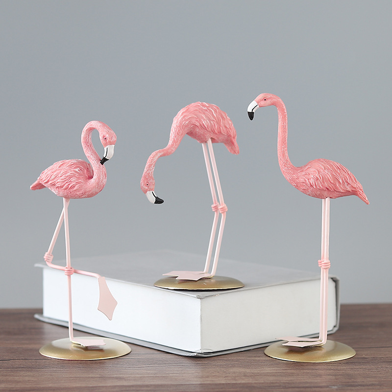 3 шт. розовых фигурок фламинго – обзор и цена Resin Art For Wedding Gift