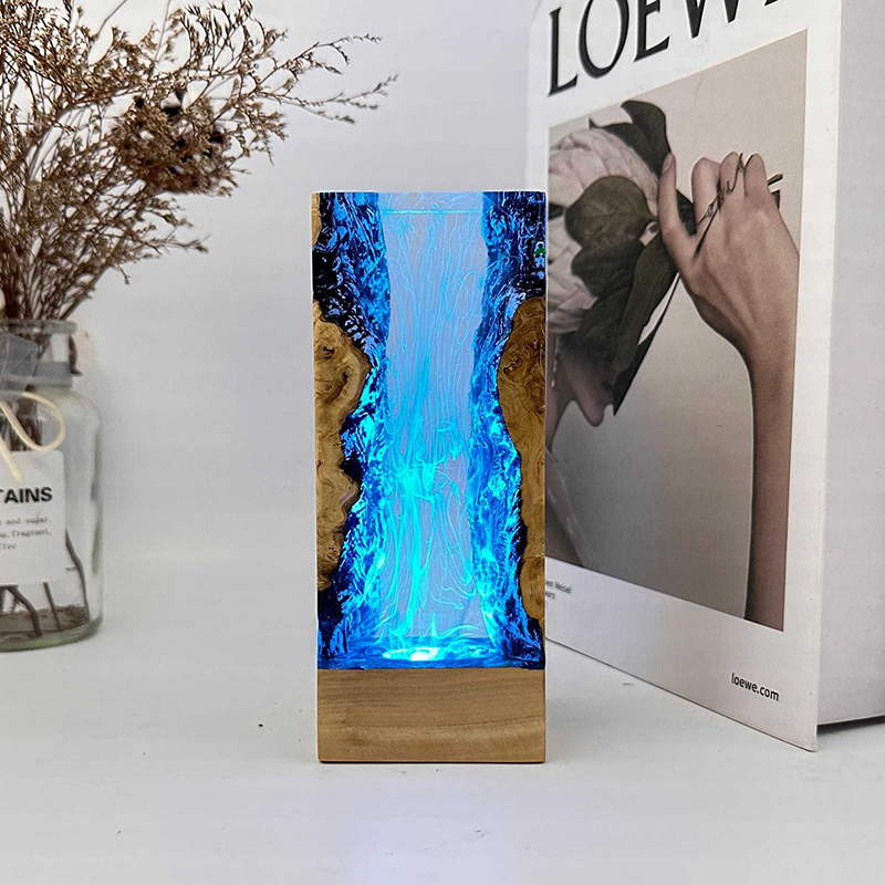 Настольная лампа из смолы с по – обзор и цена Resin Art Underwater