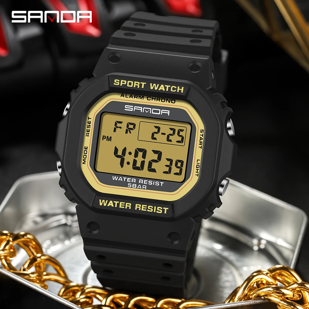 Детские часы SANDA 2107, мужск – обзор и цена Resin Art Underwater