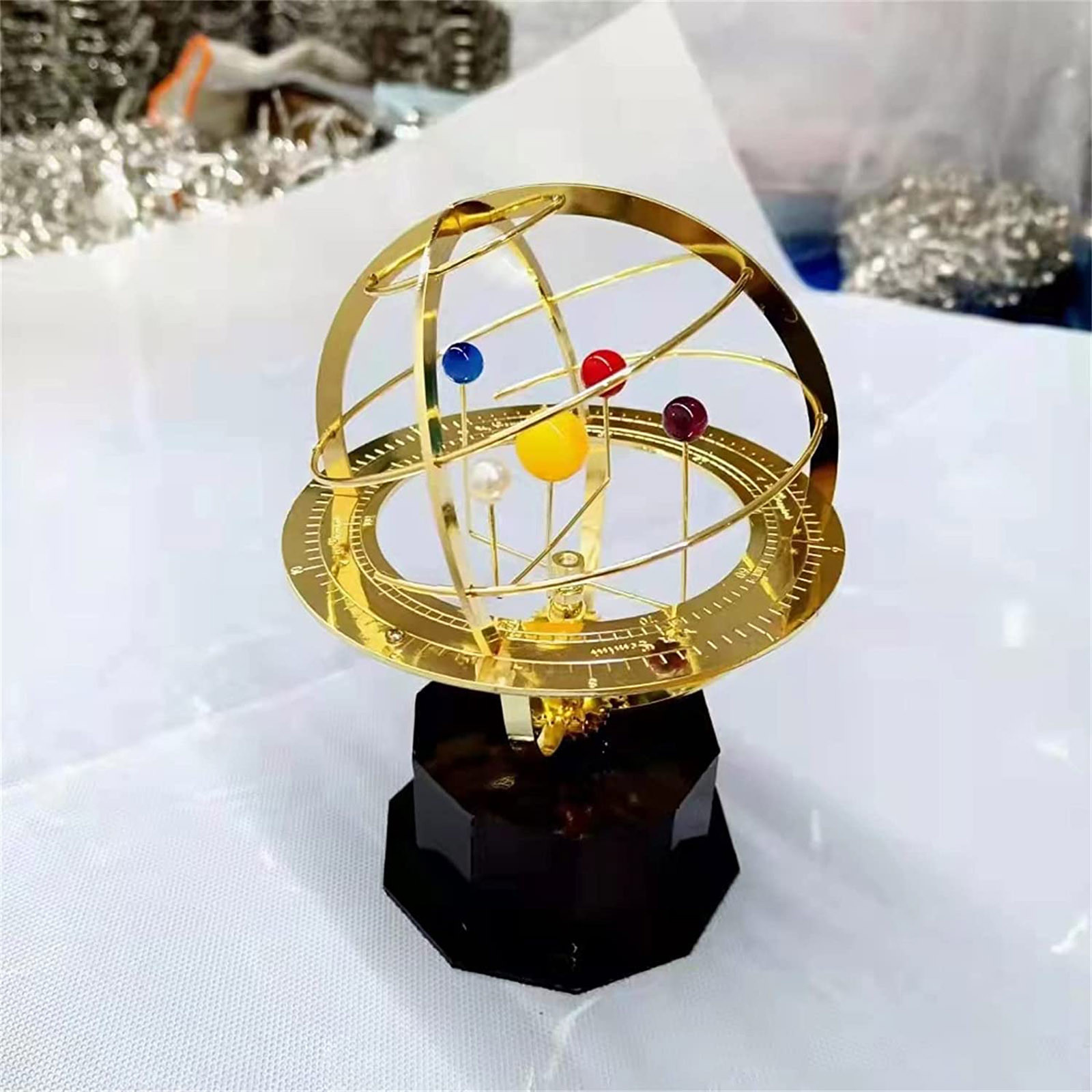 Вращающийся металлический орна – обзор и цена Resin Art Table Top