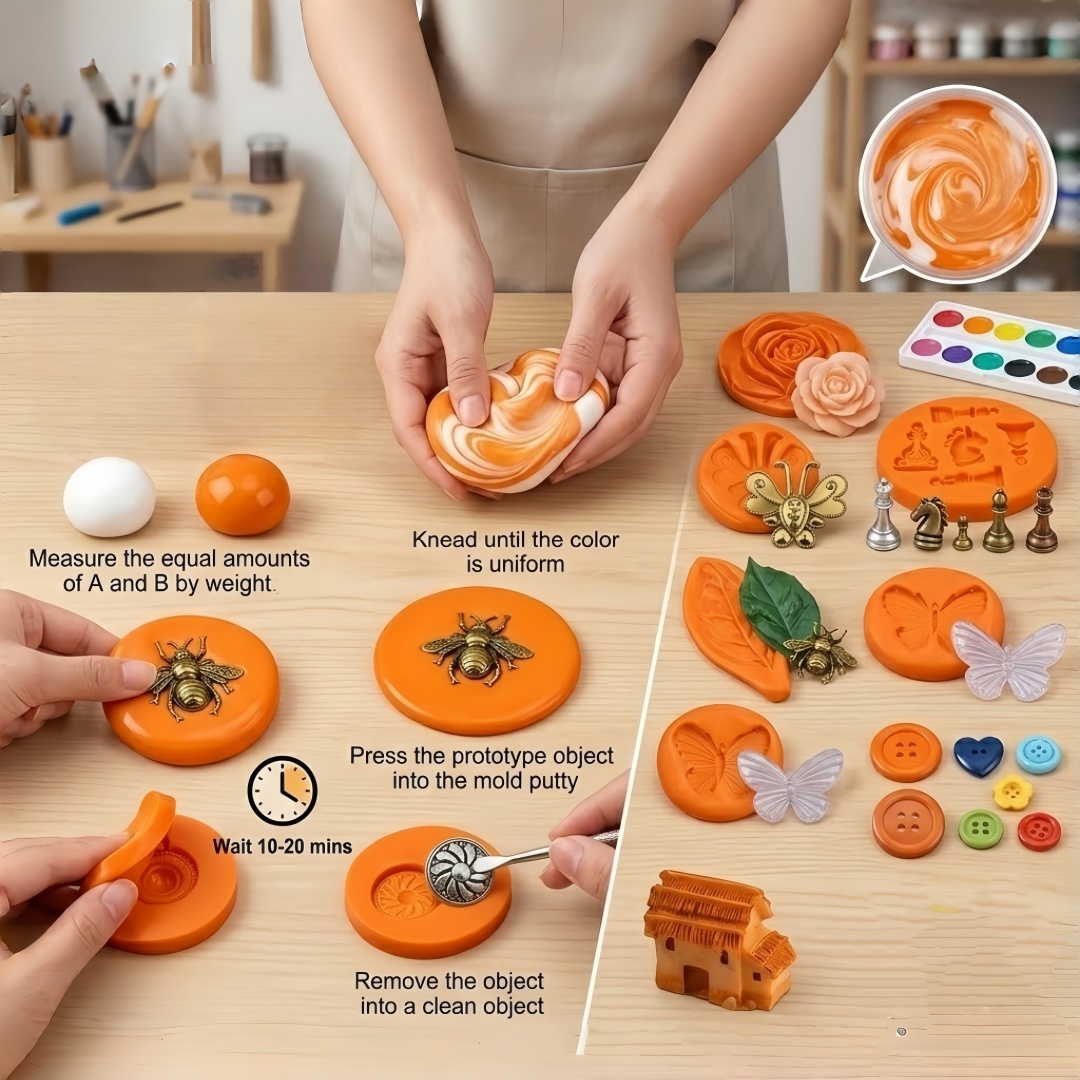 Набор силиконовой глины для тв – обзор и цена Resin Art Kit With Molds