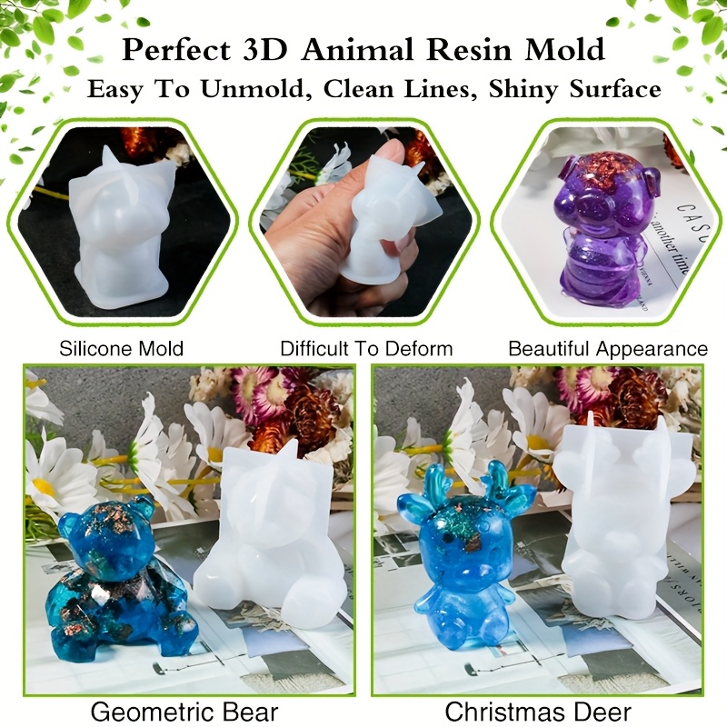 Набор из 19 форм для литья смо – обзор и цена Resin Art Kit With Molds