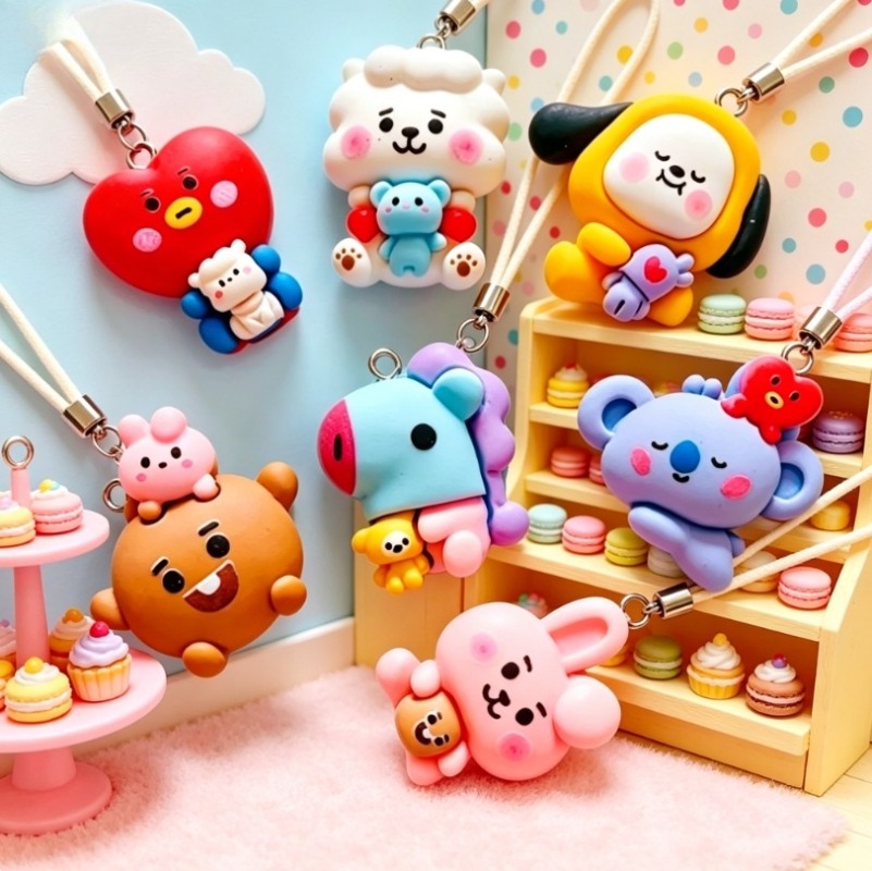 7 шт. смоляных мультяшных шарм – обзор и цена Resin Art Materials