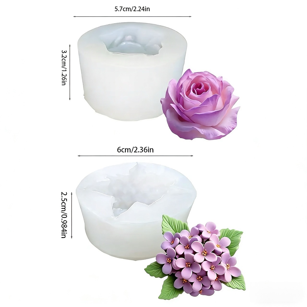 2 шт. 3D силиконовые формы с ц – обзор и цена Resin Art For Wedding Gift