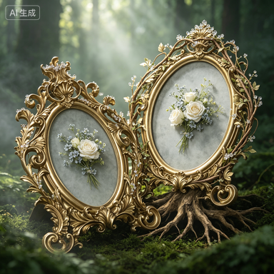 Ретро-золотая овальная фоторам – обзор и цена Resin Art For Wedding Gift